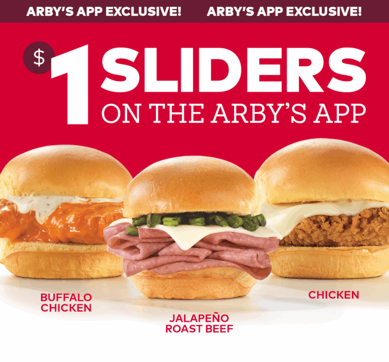 What Time are Arby'S Sliders $1